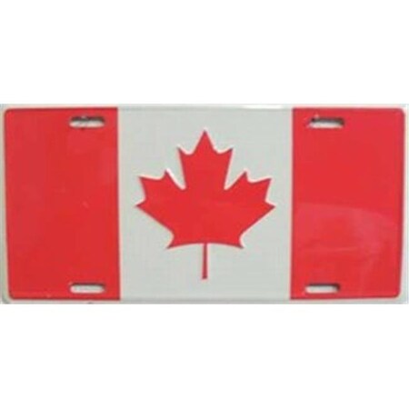 Canadian Flag Metal Novelty License Plate Tag LP-524